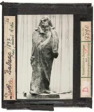 François Auguste René Rodin: Denkmal für Honoré de Balzac, Entwurf. Paris, Musée Rodin