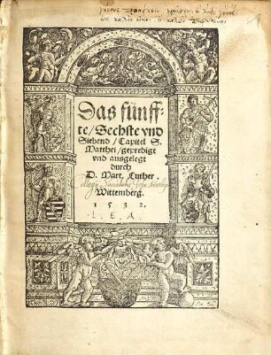 Das fünffte, Sechste vnd Siebend Capitel S. Matthei