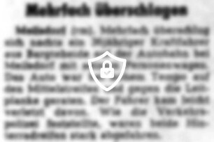 Mehrfach überschlagen
