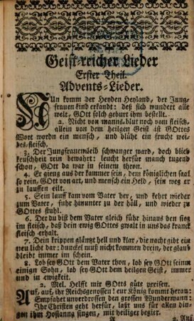 Neues Gesang-Buch : Alte und Neue Mit allem Fleiß gesammlete Geistliche und Liebliche Lieder In sich haltend ...