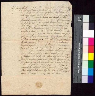 Heinrich Berka von Duba und Leipa auf Neufalkenburg bestätigt Bürgermeister und Rat von Bautzen für die Erben des Zdislav Berka von Duba den Empfang der königlichen Rente i.H.v. 23 Schock auf St. Galli und St. Georgi.