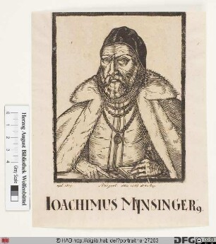 Bildnis Joachim Münsinger (Mynsinger) von Frundeck