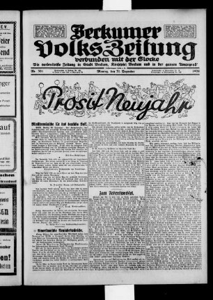 Beckumer Volks-Zeitung. 1921-1930