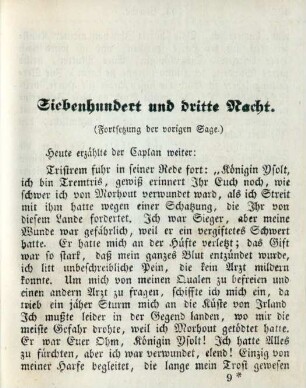 Siebenhundert und dritte Nacht