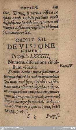Caput XII. De Visione Numeri.