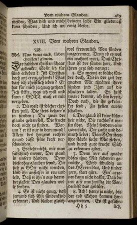 XVIII. Vom wahren Glauben. - XXII. Von der Keuschheit.