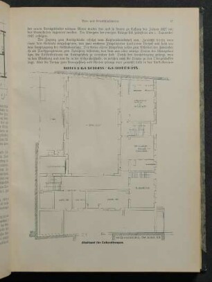 Stadtamt für Leibesübungen. Untergeschoß-Grundriß.