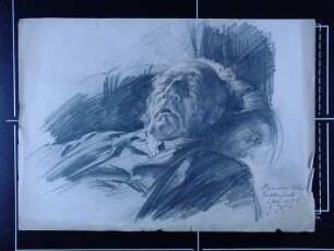 Erwin Küsthardt: Allmers schlummernd