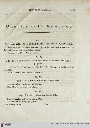 Ungestaltete Knochen