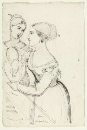 Gelsomina und Ghecca am Brunnen