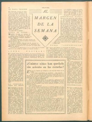 Al margen de la semana