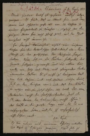 Brief von Johann Karl Friedrich von Roth an Friedrich Heinrich Jacobi