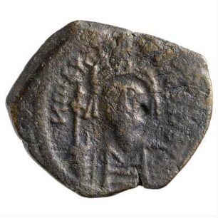 Münze, Halbfollis, 589 / 590