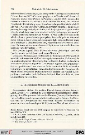 B. Französische Malerei des 19. Jahrhunderts