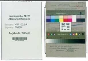Entnazifizierung Wilhelm Angelkorte , geb. 06.08.1910 (Reichsbahninspektor)