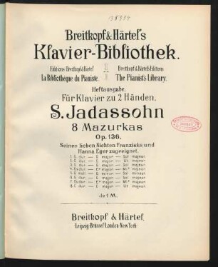 5: Mazurka g-Moll : Op. 136 No. 5