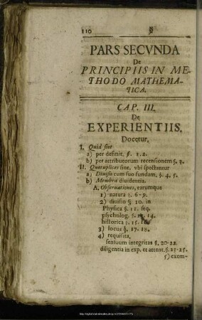 Pars Secunda De Principiis In Methodo Mathematica