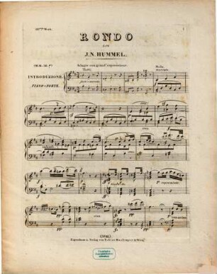 Gesellschafts-Rondo : in D-Dur ; für d. Piano-Forte allein ; 117. Werk