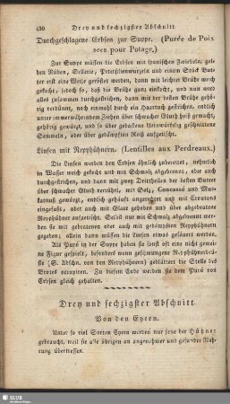 Drey und sechzigster Abschnitt. Von den Eyern