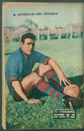 De Bourgoing, delantero del primer equipo de Tigre - [Fotografía] : Estrellas del deporte