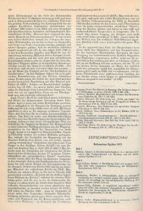 Zeitschriftenschau