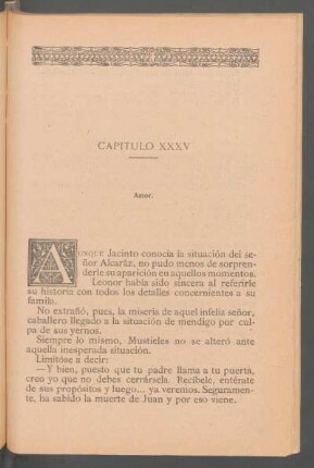 Capítulo XXXV. - Amor.