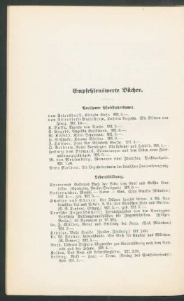 Empfehlenswerte Bücher.