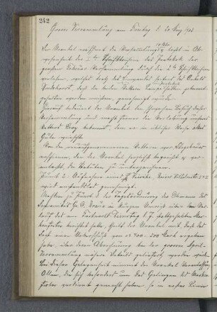 Grosse Versammlung am Freitag d. 20. März 1903.