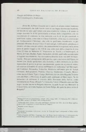 Viaggio dell'Abbate de Burgo Da Constantinopoli a Trabisonda.