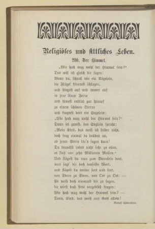 Religiöses und sittliches Leben