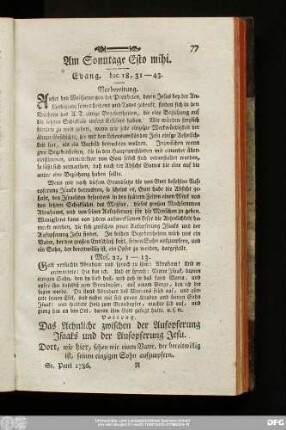 Am Sonntage Esto mihi. Evang. Luc. 18, 31 - 43.