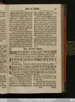 Der XXXIII Psalm.