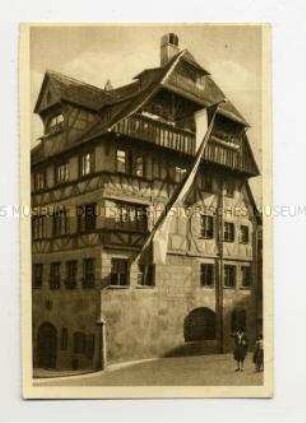 WHW-Postkarte: Nürnberg, Dürer - Haus