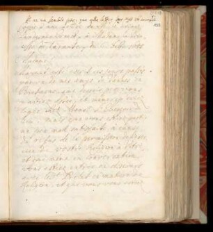 Copie d'une Lettre de Mr le Prince Landgrave Ernest à Madame la Princesse de Tarante du 6. Febr: 1685.