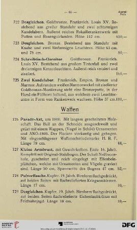 Waffen (Nr. 726-768)