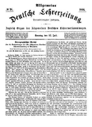 Stenographischer Bericht der (29.) Allgemeinen Deutschen Lehrerversammlung in Mannheim (Fortsetzung)