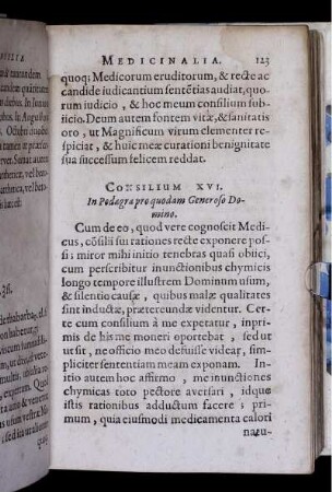 Consilium XVI. In Podagra pro quodam Generoso Domino