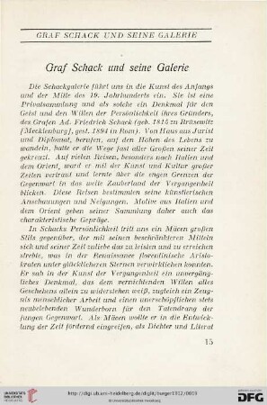 Graf Schack und seine Galerie