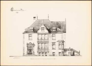 Landhaus: Ansicht (aus: Drucke von Seminararbeiten der Königlich Technischen Hochschule Berlin, Bd. II)