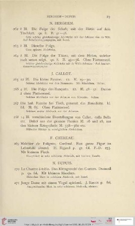 [Berghem - Tinney] (Nr. 262 - 296)