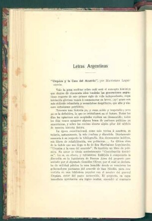 Letras argentinas