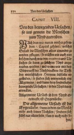 Caput VIII. Von den bewegenden Ursachen/ so ins gemein ...