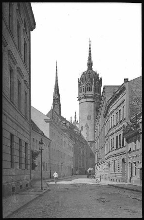 Wittenberg. Blick nach der Schlosskirche