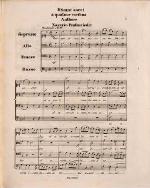 Hymni sacri : ad 4 vocibus cantant, 4. Converte nos Domine. - Pl.-Nr. F & S 736. - 7 S.