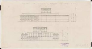 Planungsvorschlag Potsdam: Theater im Stadtschloss: Ansichten 1:500