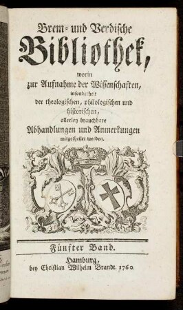 5: Brem- und Verdische Bibliothek