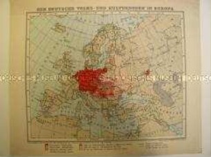 Geopolitisch-ethnografische Karte Europas
