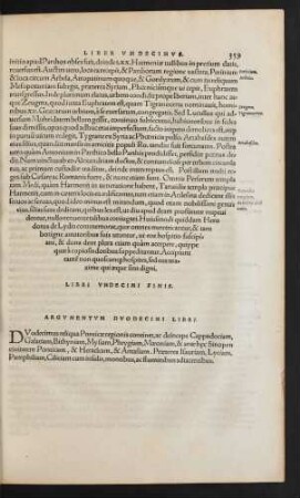 Argumentum Duodecimi Libri.