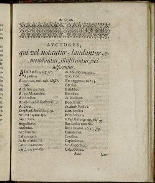 Autores, qui vel notantur ...