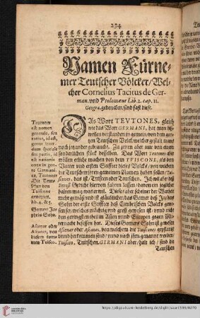 Namen fuernemer Teutscher Voelker
